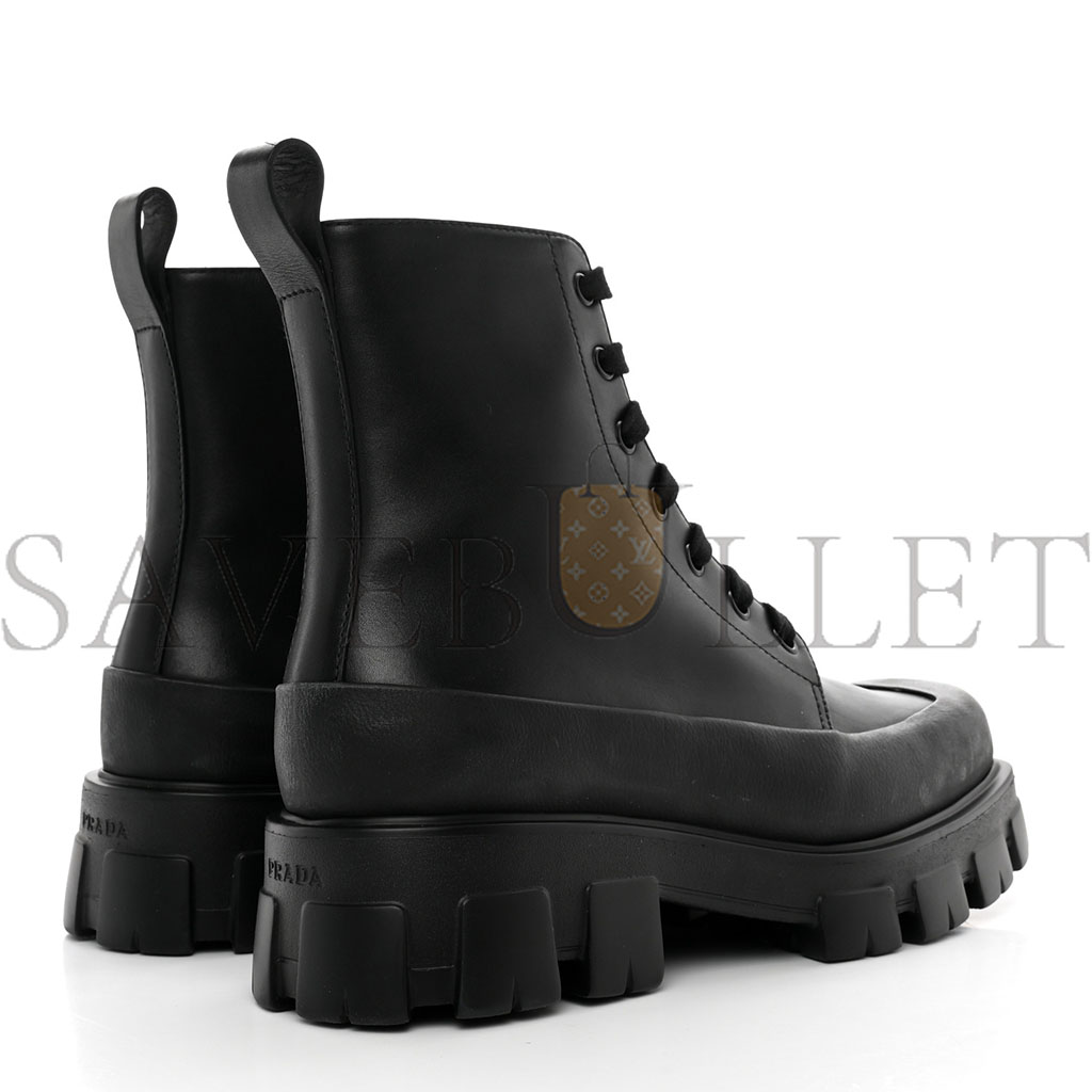 Pra*a vitello mens lug sole 45mm combat boots 9 black