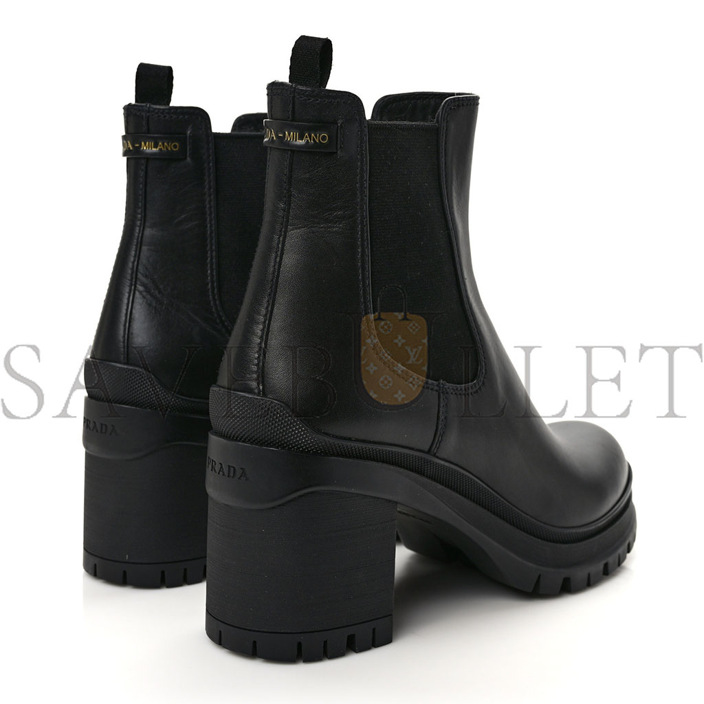 Pra*a vitello montana lug sole chelsea 55mm boots 40 black