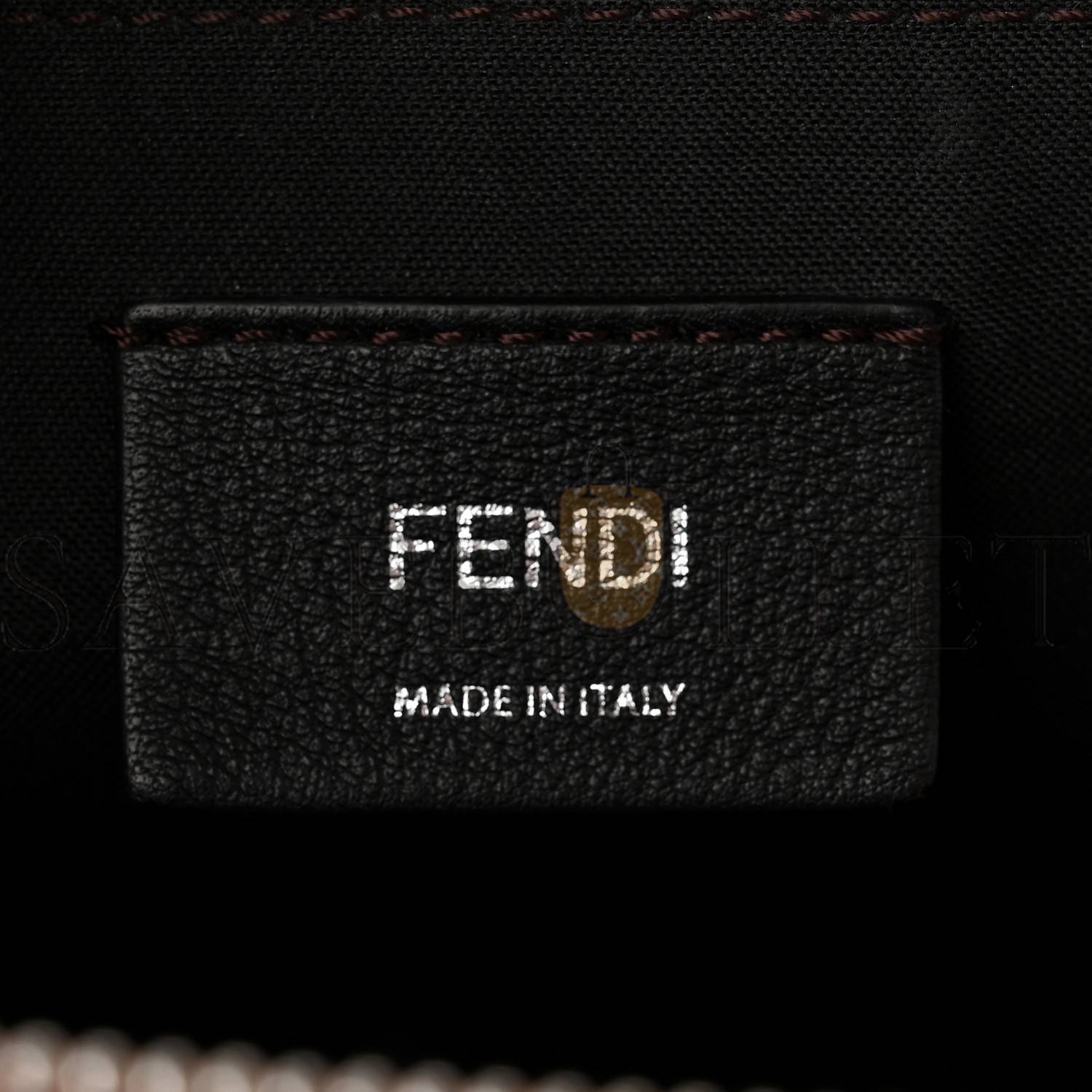 F**di vitello king logo embossed medium by the way boston bag cuoio (28*19*13cm)