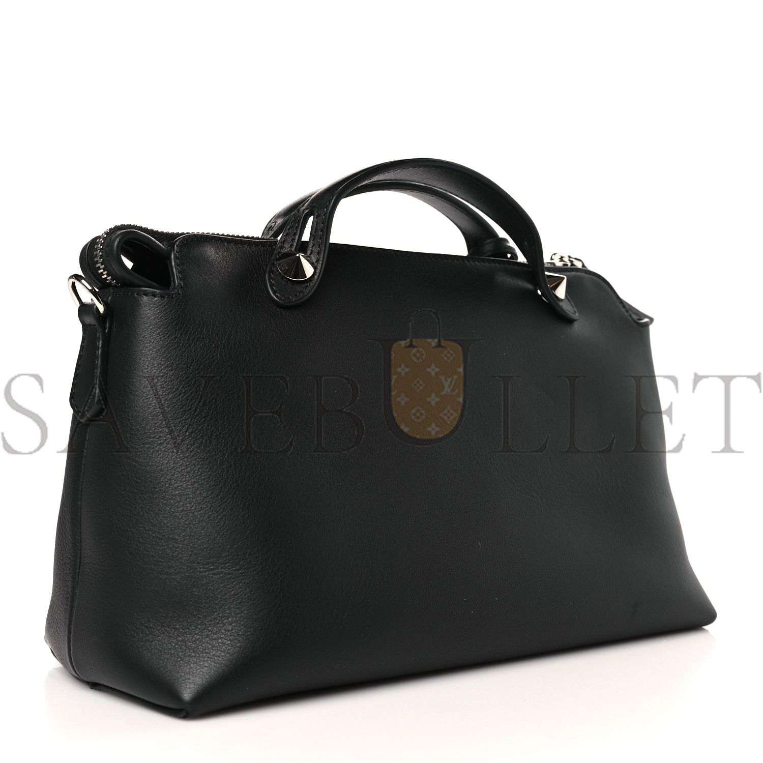 F**di vitello dolce medium by the way boston bag black (28*18*12cm)