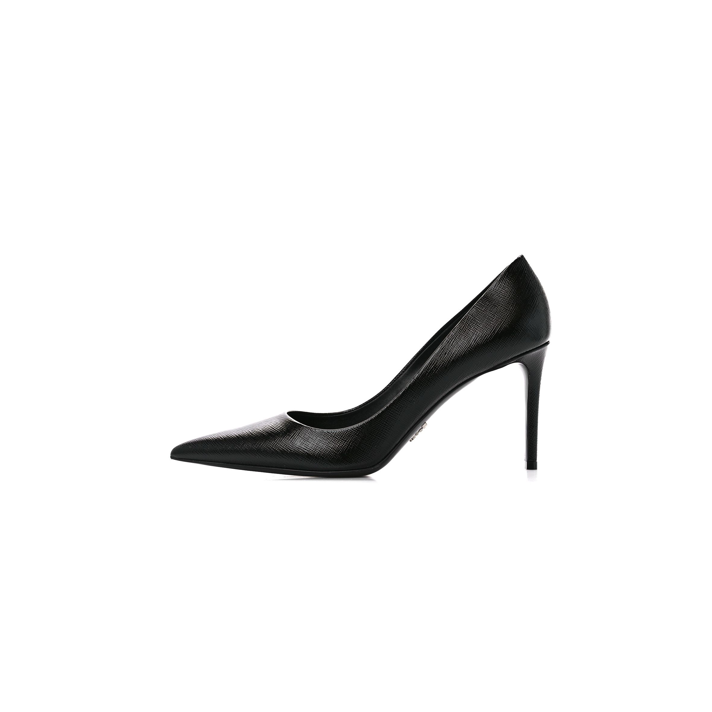 Pra*a saffiano vernice pumps 39.5 black